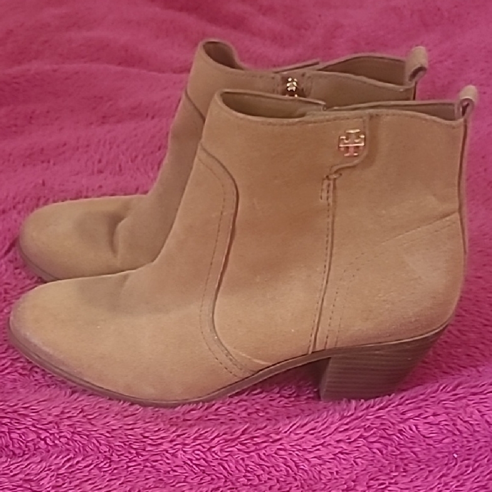 Tory Burch Tan Ankle Booties